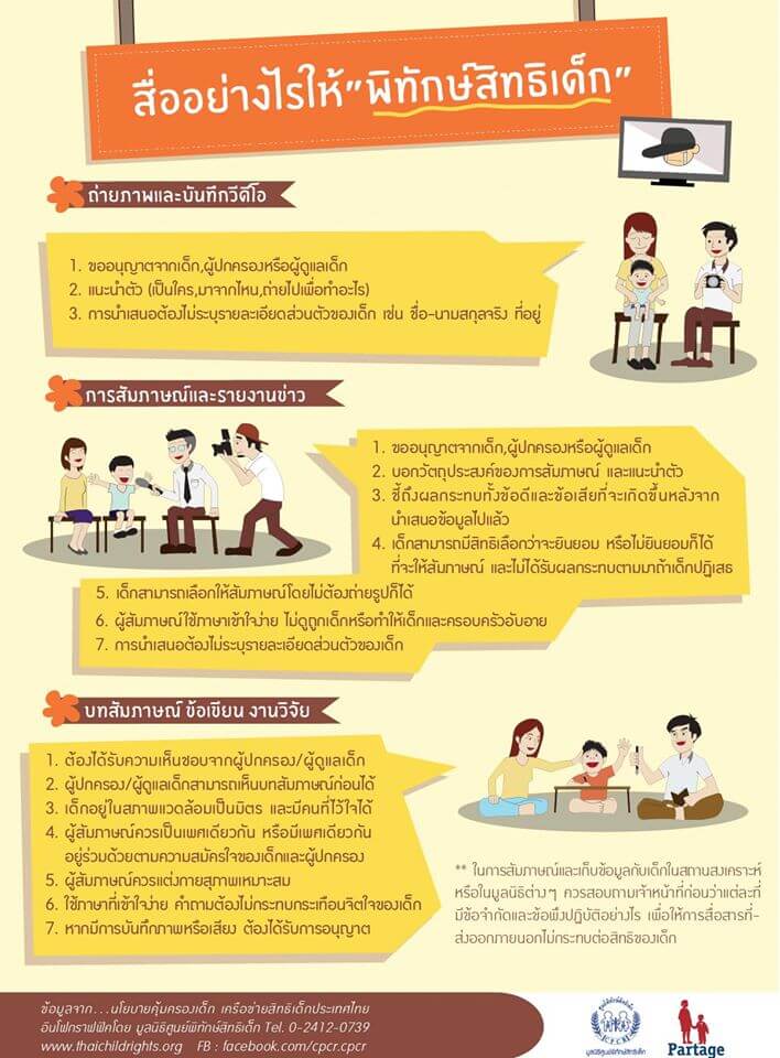 สื่ออย่างไรให้ “พิทักษ์สิทธิเด็ก”